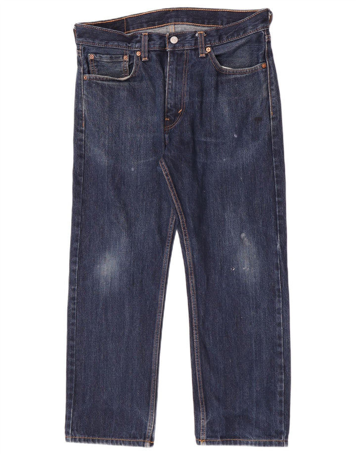 Jeans dritti da uomo Levi's 505 vestibilità regolare W33 L26 cotone blu