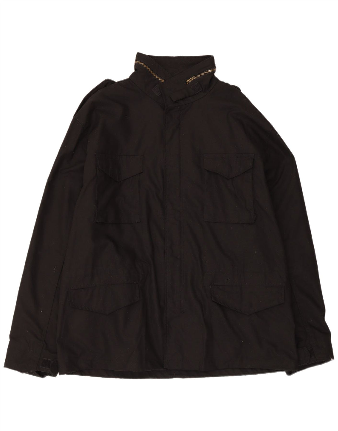 Giacca utilitaria vintage da uomo UK 44 2XL poliestere nero