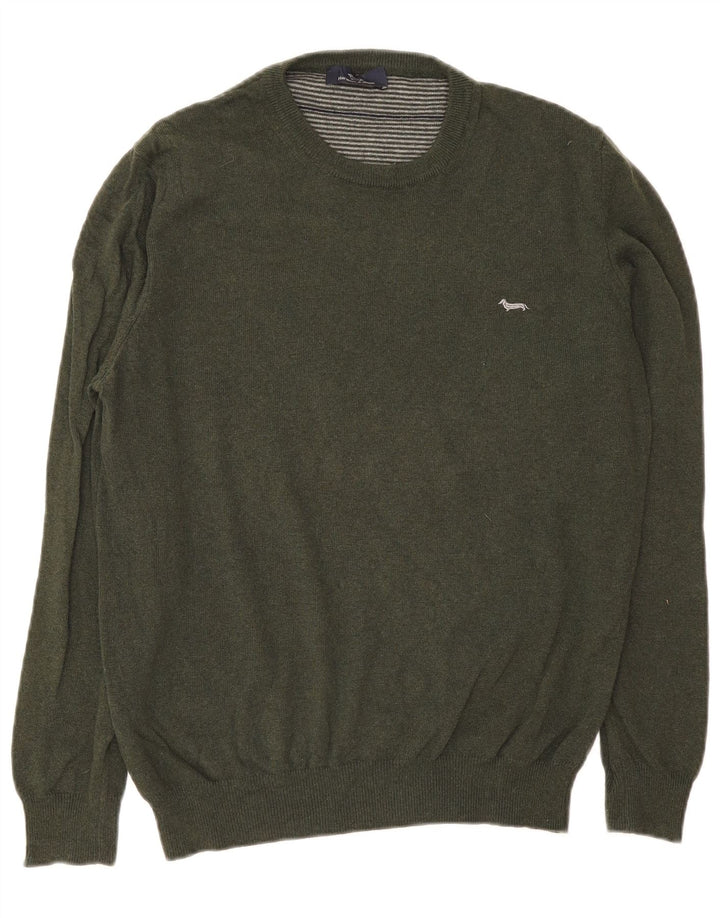 Maglione maglione girocollo da uomo Harmont & Blaine grande verde in poliammide
