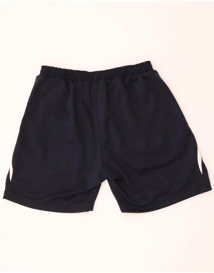 Pantaloncini sportivi da uomo Uhlsport grandi in poliestere color block blu navy