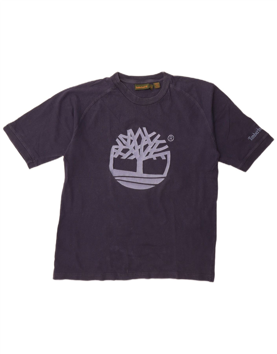 TIMBERLAND T-shirt grafica da uomo Top grande in cotone blu navy