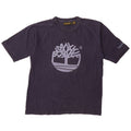 TIMBERLAND T-shirt grafica da uomo Top grande in cotone blu navy