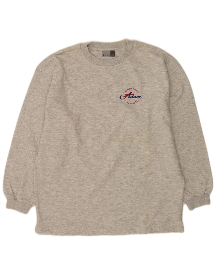 Felpa da uomo Adams Maglione XL Cotone chiazzato grigio