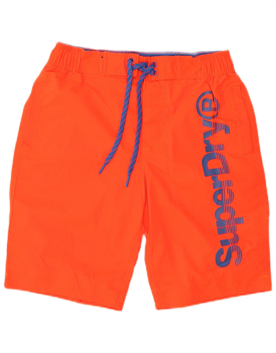 Pantaloncini da bagno con grafica da uomo SUPERDRY piccoli in poliestere arancione