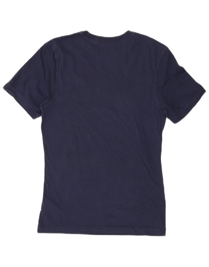 T-shirt Nike da uomo Top XS blu navy in cotone