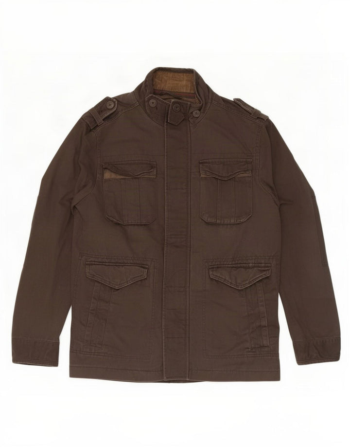 Giacca militare da uomo Fat Face UK 38 Cotone marrone medio