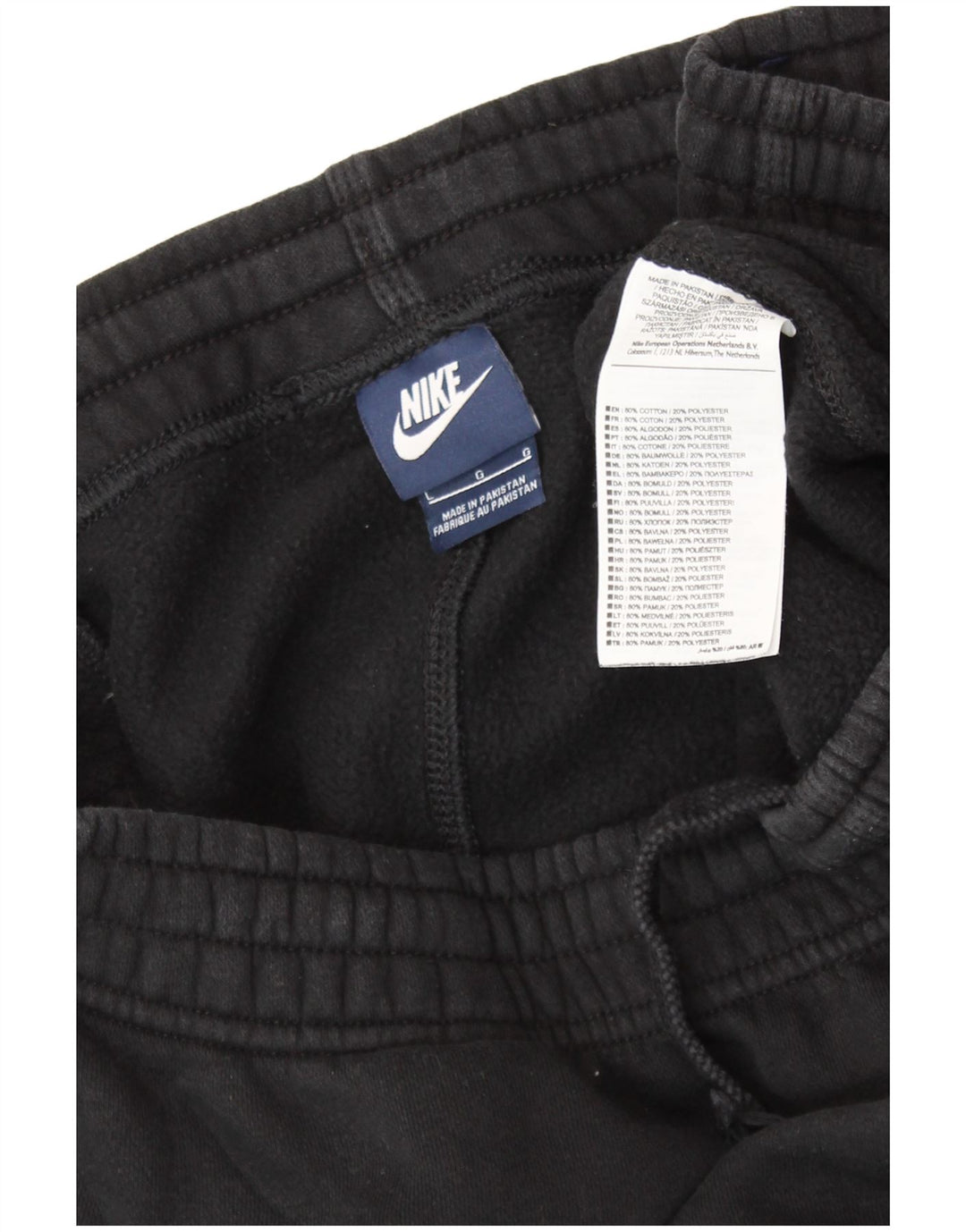 Pantaloni da tuta da uomo NIKE Joggers grandi in cotone nero