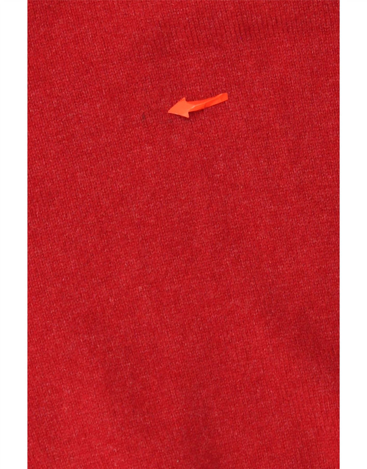 Lyle & Scott Maglione da uomo Heritage con scollo a V grande rosso