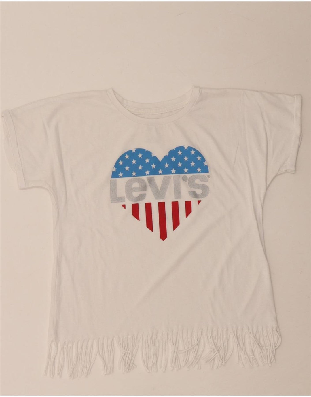 LEVI'S Girls Graphic T-Shirt Top 11-12 Years White