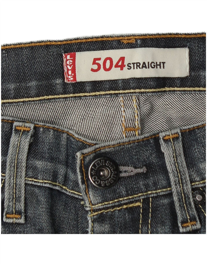 Levi's Uomo 504 Jeans dritti W30 L31 Blu Navy