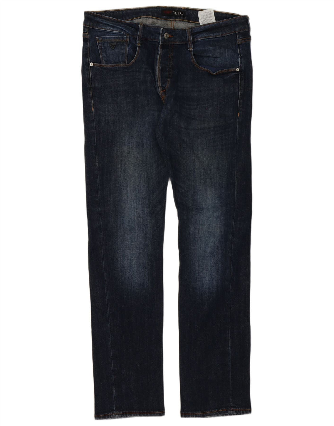 Jeans slim da uomo Guess W34 L34 cotone blu navy