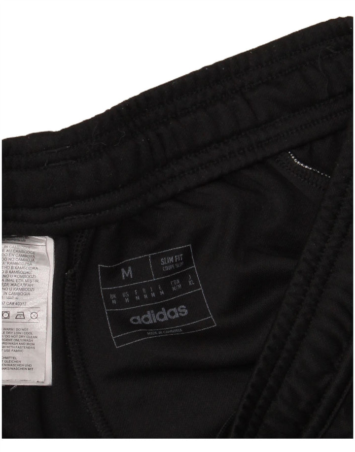 Pantaloni da tuta Adidas da uomo slim fit medio poliestere nero