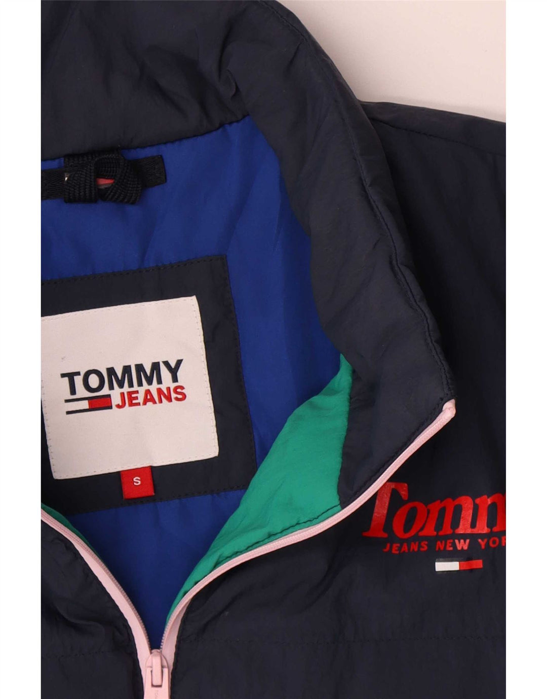 Giacca bomber imbottita da uomo Tommy Hilfiger UK 36 Small Green Colourblock