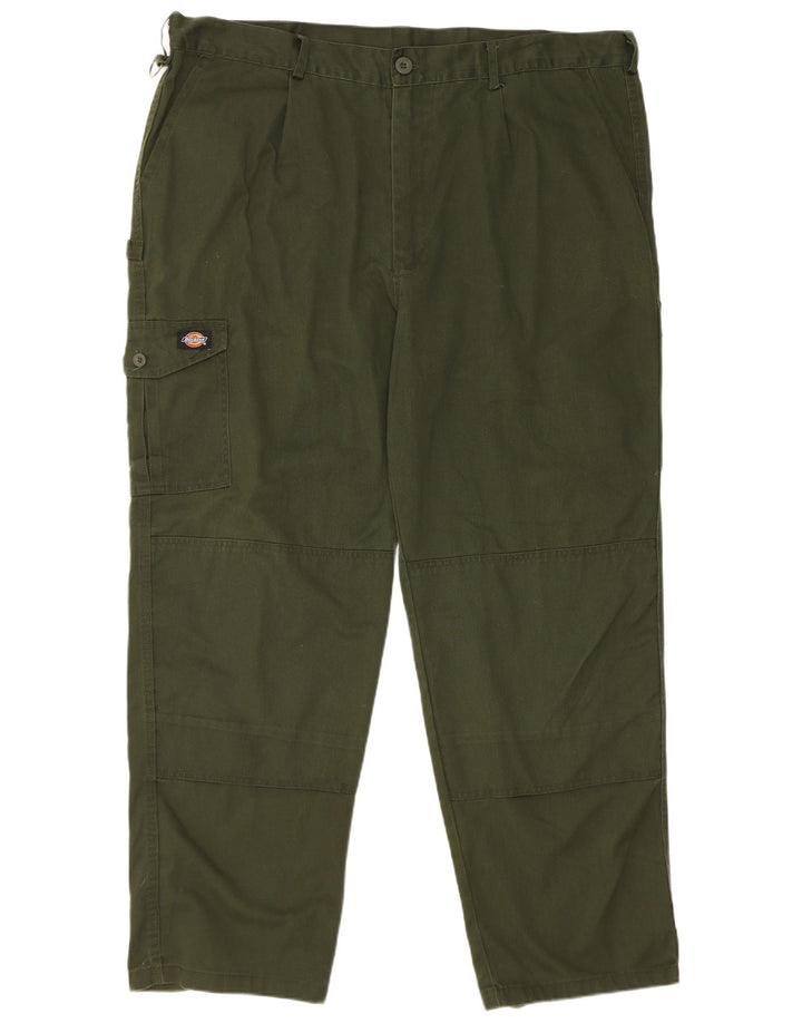 Pantaloni cargo affusolati da uomo Dickies W44 L30 poliestere verde