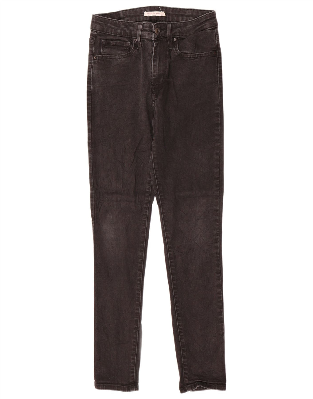 LEVI'S Jeans skinny a vita alta 721 da donna W27 L29 cotone nero