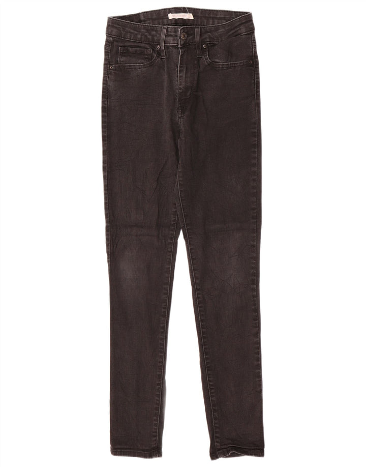 LEVI'S Jeans skinny a vita alta 721 da donna W27 L29 cotone nero