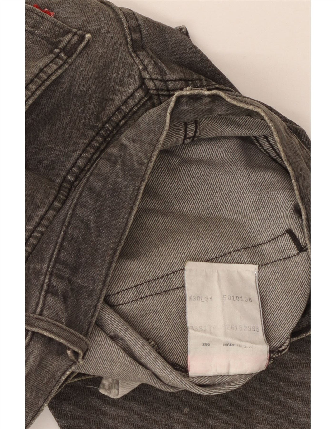 Jeans dritti da uomo Levi's W30 L34 cotone grigio