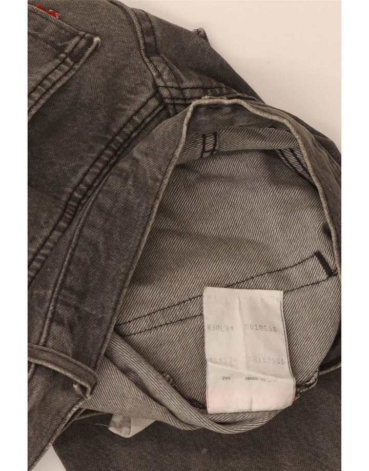 Jeans dritti da uomo Levi's W30 L34 cotone grigio