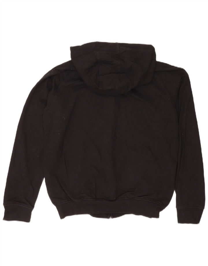 Felpa con cappuccio e zip Kappa da uomo XL in cotone nero