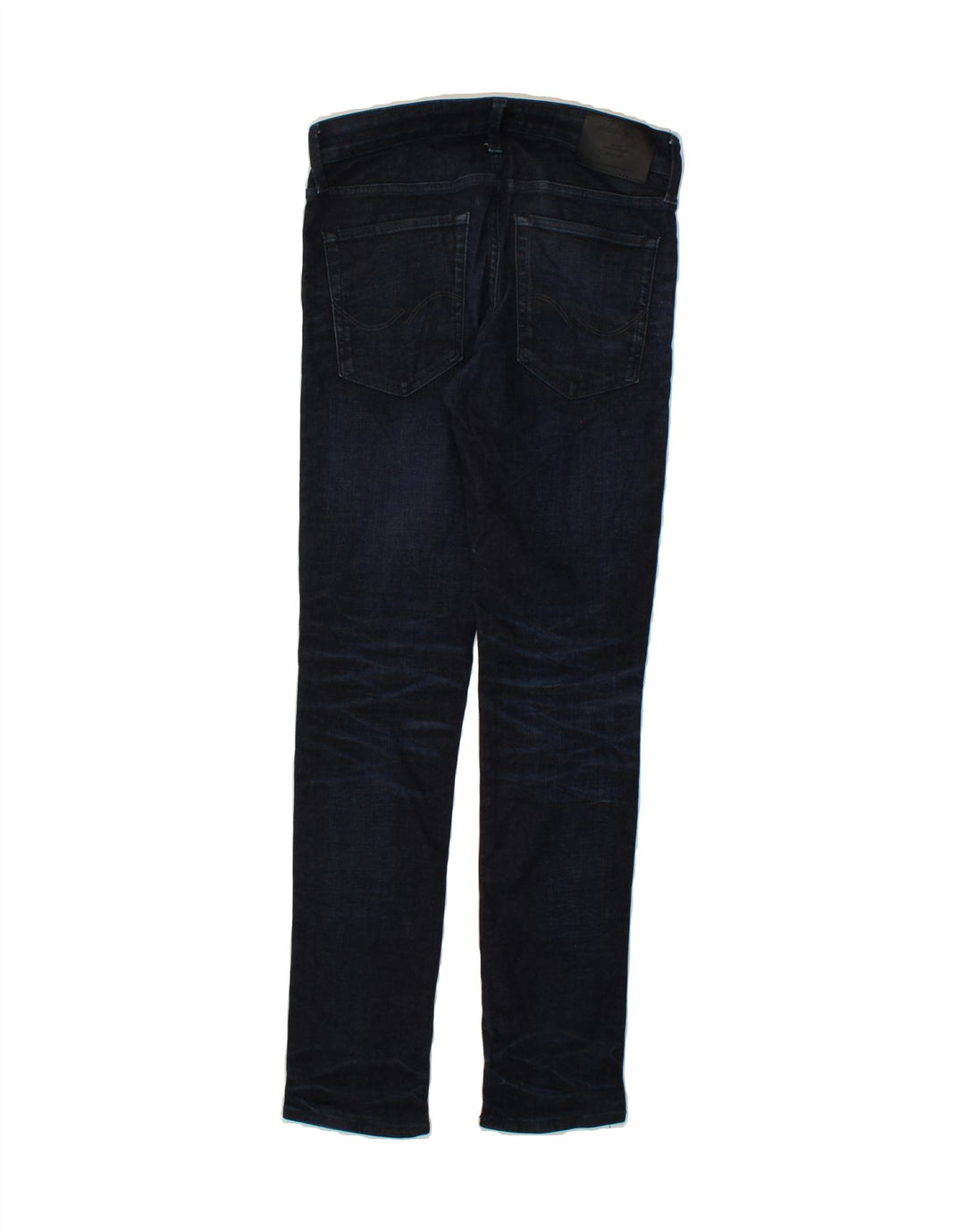 JACK & JONES Womens GLENN Slim Jeans W32 L32 Navy Blue Cotton Vintage Jack & Jones and Second-Hand Jack & Jones from Messina Hembry 