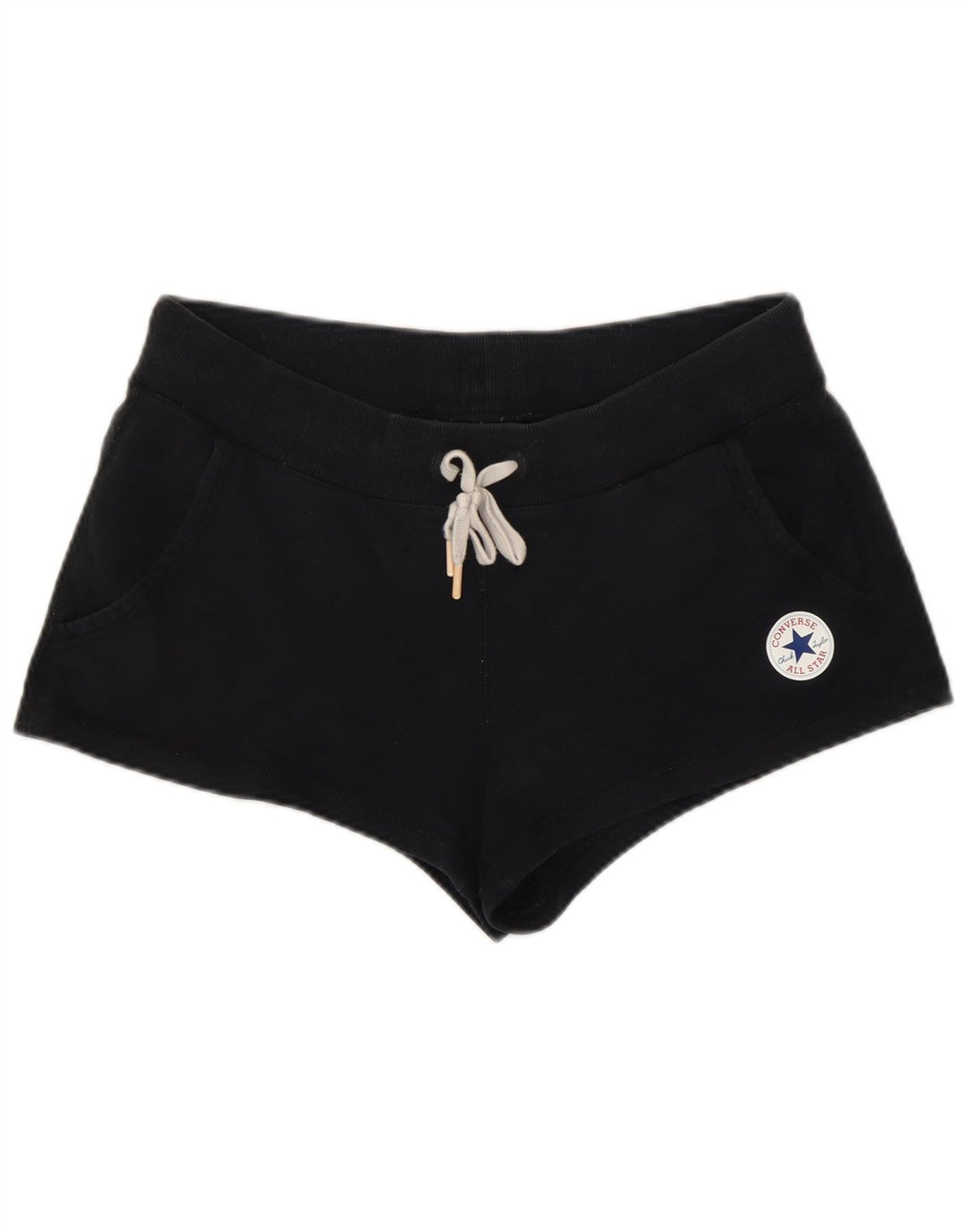 Pantaloncini sportivi Converse da donna UK 14 medio cotone nero