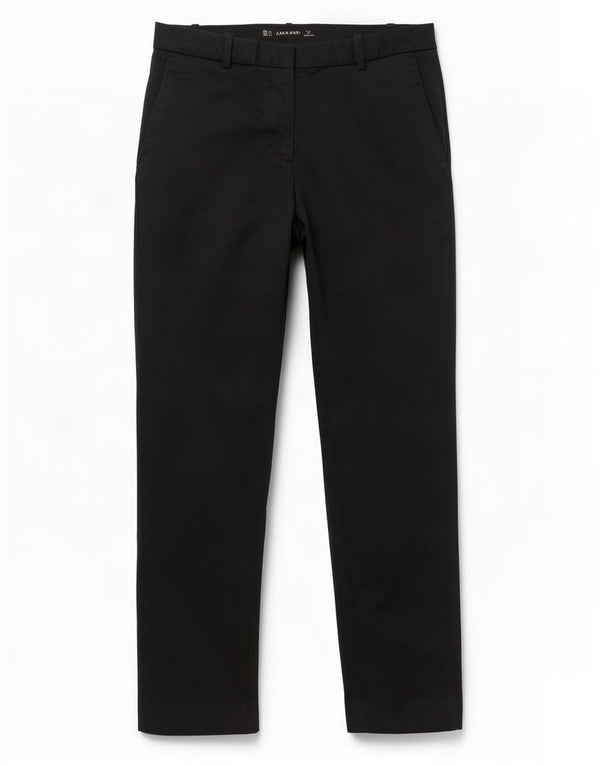 Pantaloni chino slim da donna Zara EU 34 2XS W24 L26 Neri