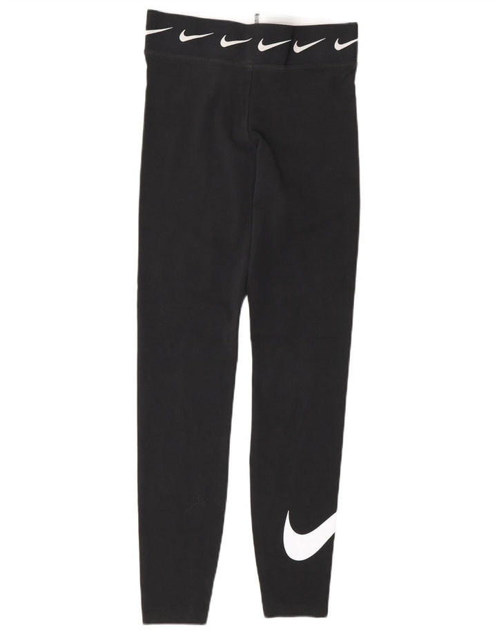 Leggings grafici da donna Nike UK 10 piccoli cotone nero