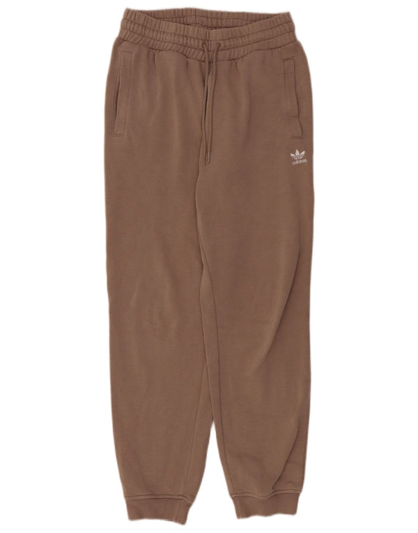 Pantaloni da tuta da donna Adidas Joggers UK 10 Small Marrone Cotone
