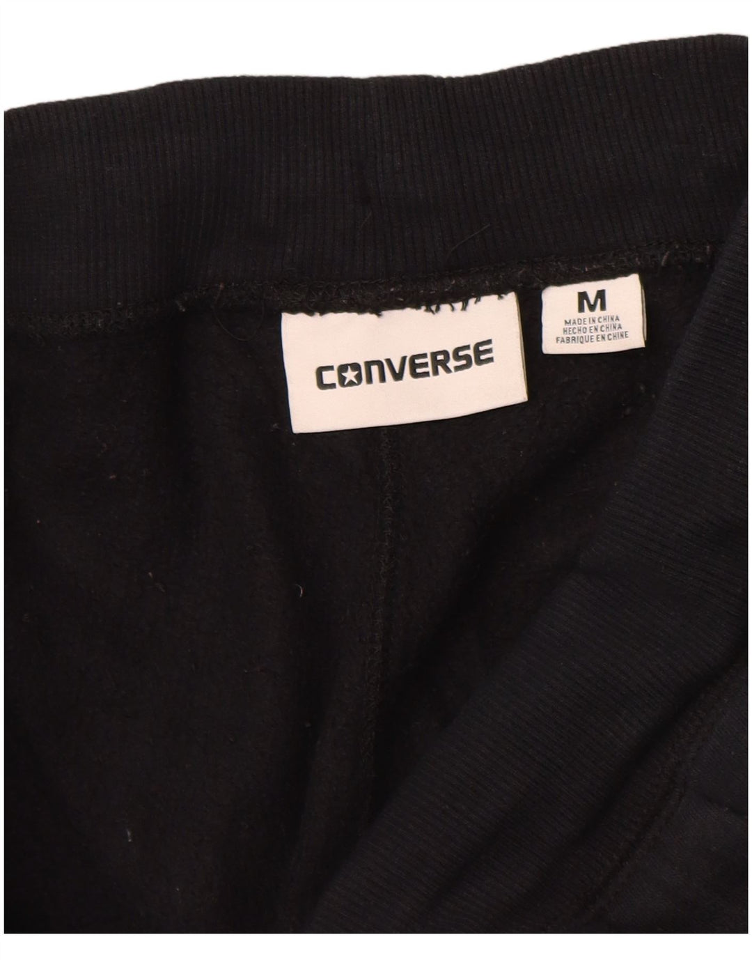 Pantaloni da tuta da donna Converse Joggers UK 14 Medium Black Cotton