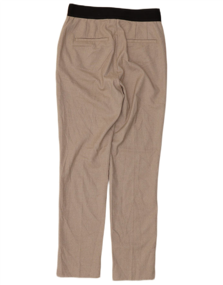 Pantaloni chino slim da donna Zara piccoli W26 L27 poliestere beige