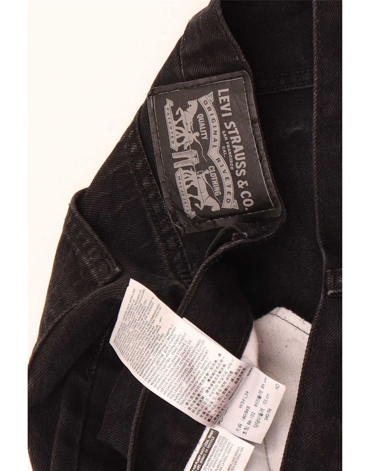 Jeans dritti da uomo Levi's W34 L34 cotone nero