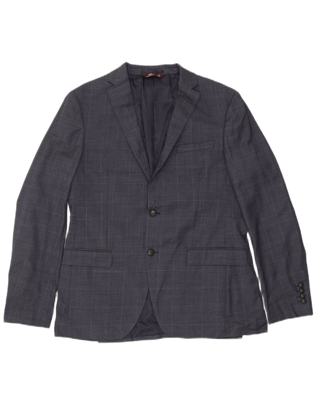 Giacca blazer slim da uomo a 2 bottoni Marks & Spencer UK 42 XL blu navy a quadri