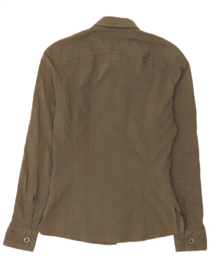Camicia da uomo Bikkembergs Large in poliestere kaki