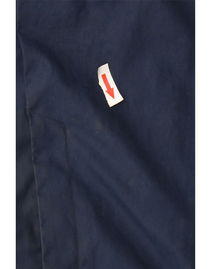 Cappotto imbottito con cappuccio Nike da uomo UK 38 medio blu navy poliestere