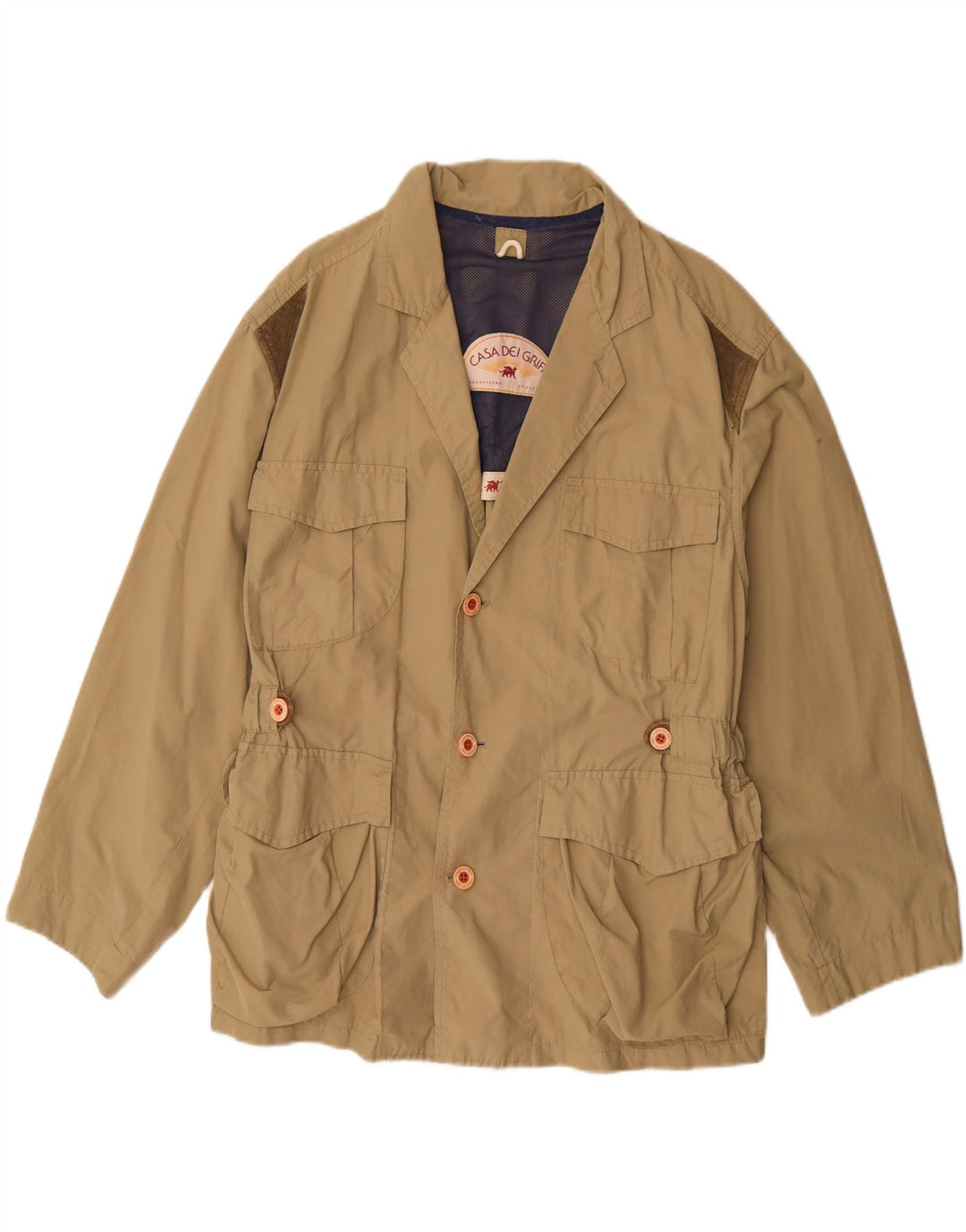 Giacca utilitaria da uomo VINTAGE UK 42 XL Beige