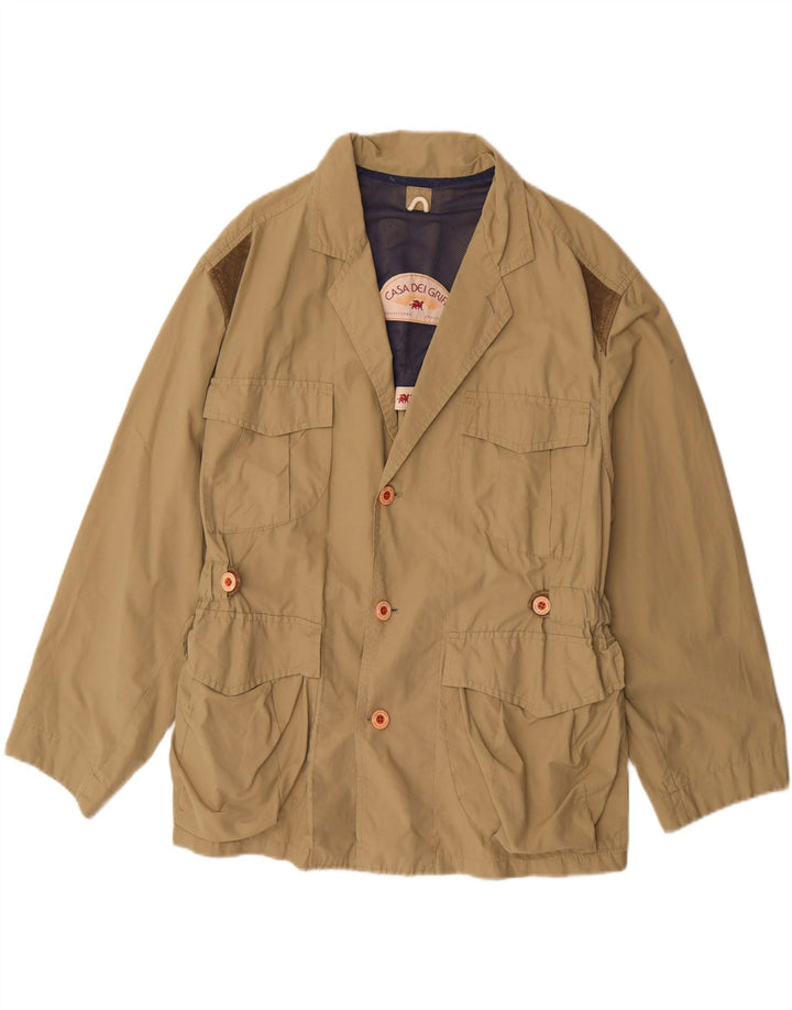 Giacca utilitaria da uomo VINTAGE UK 42 XL Beige