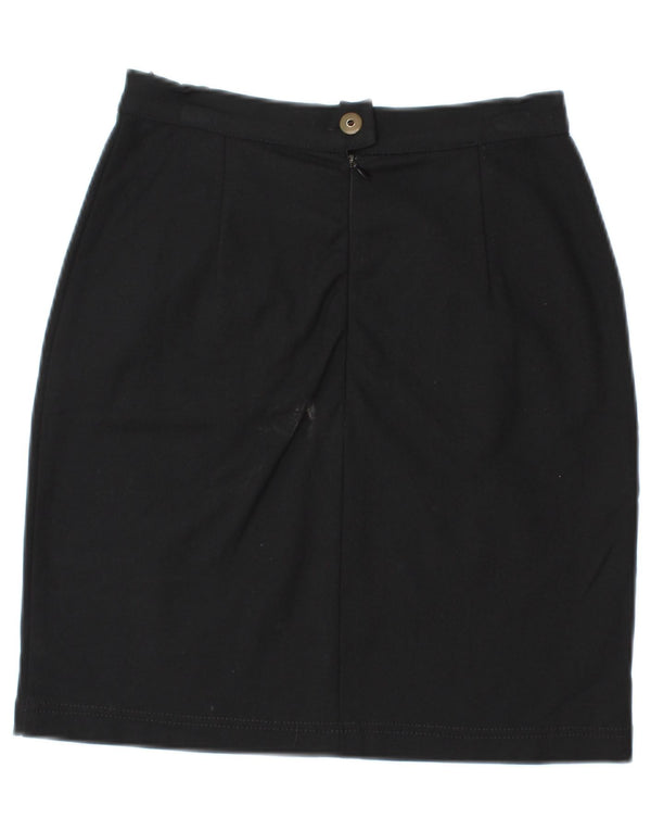 MARELLA Womens Mini Skirt UK 10 Small W26  Black Polyamide