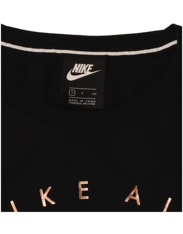 T-shirt grafica Nike Air da uomo piccola piccola nera
