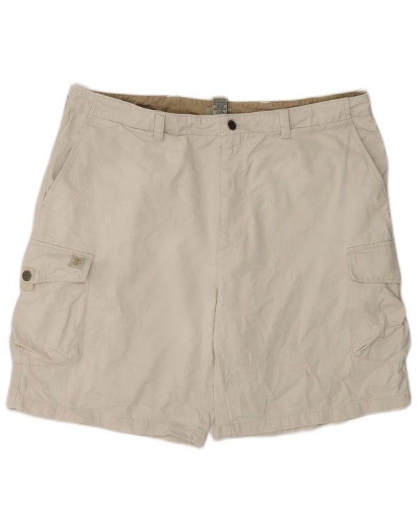 Pantaloncini cargo da uomo Izod W40 XL in cotone beige