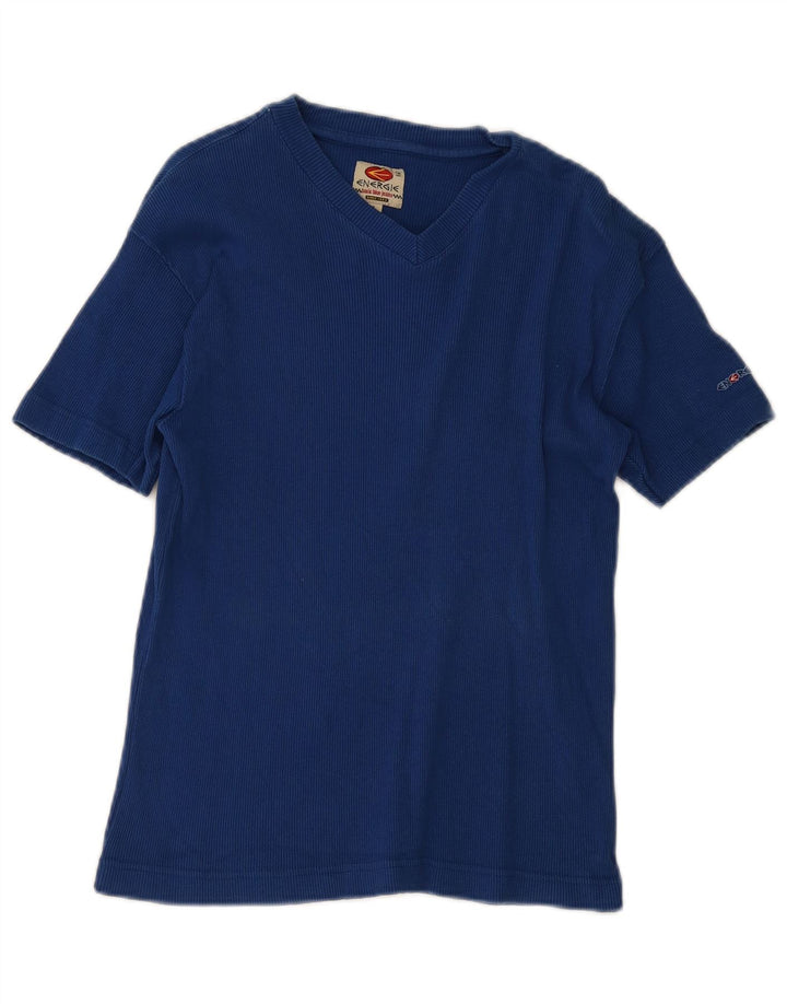 T-shirt da donna Energie Top grande in cotone blu