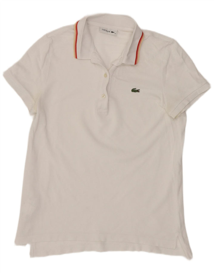 Polo da donna Lacoste taglia 38 media bianca