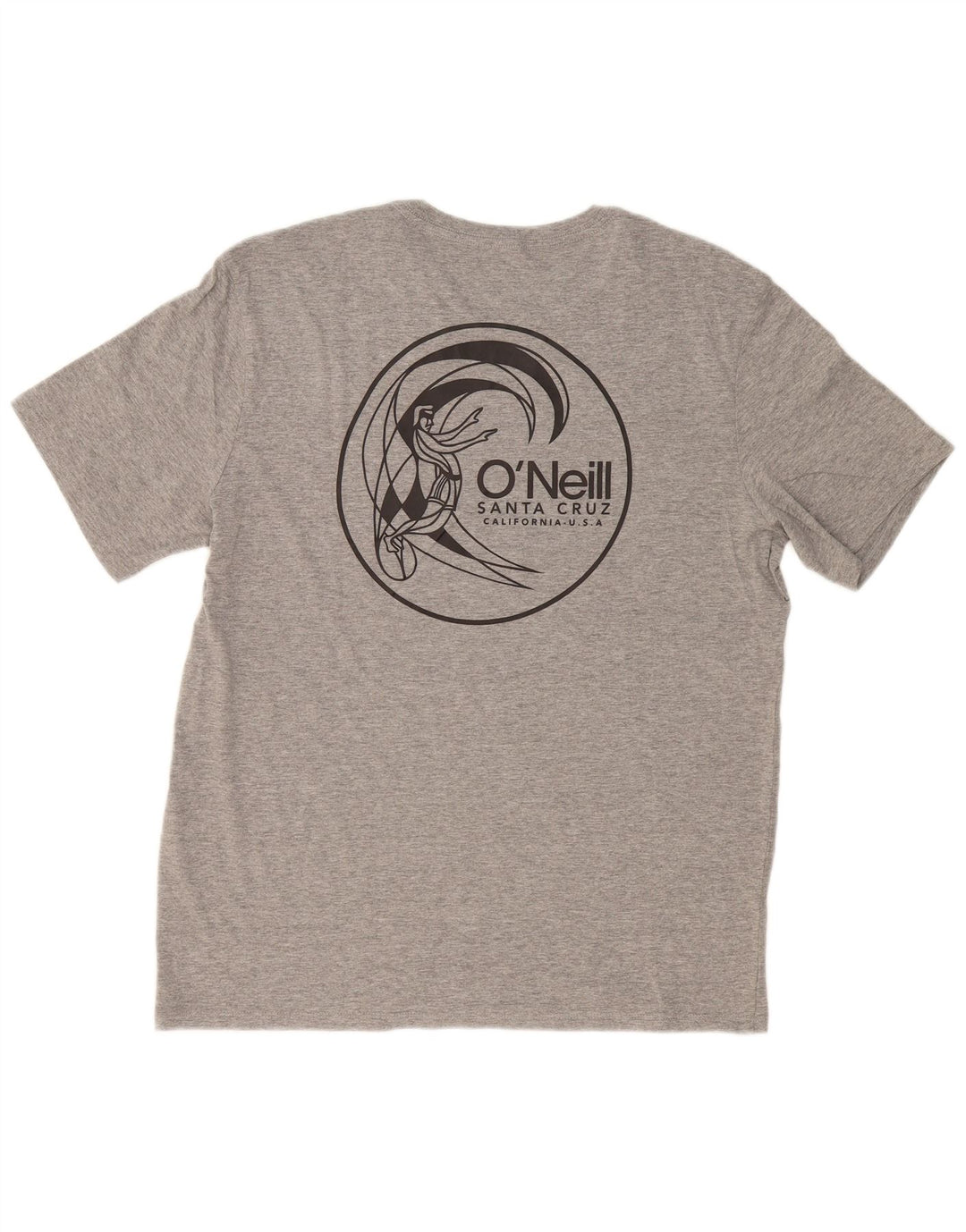 O'NEILL T-shirt grafica da uomo Santa Cruz vestibilità regolare Top XL grigio chiazzato