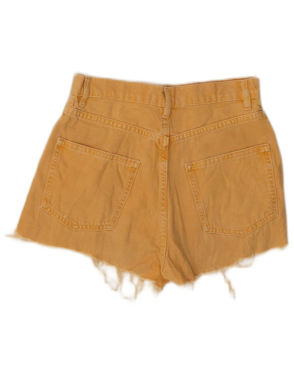 Pantaloncini di jeans da donna ZARA EU 34 2XS W24 Giallo