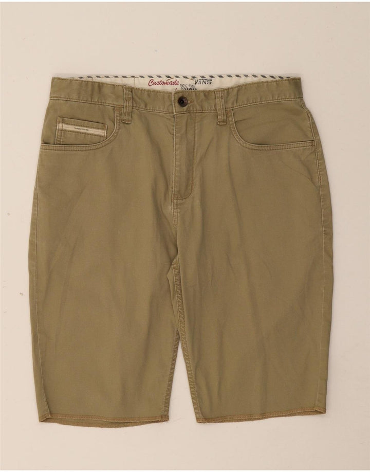 Pantaloncini casual da uomo Vans W32 medio cotone kaki