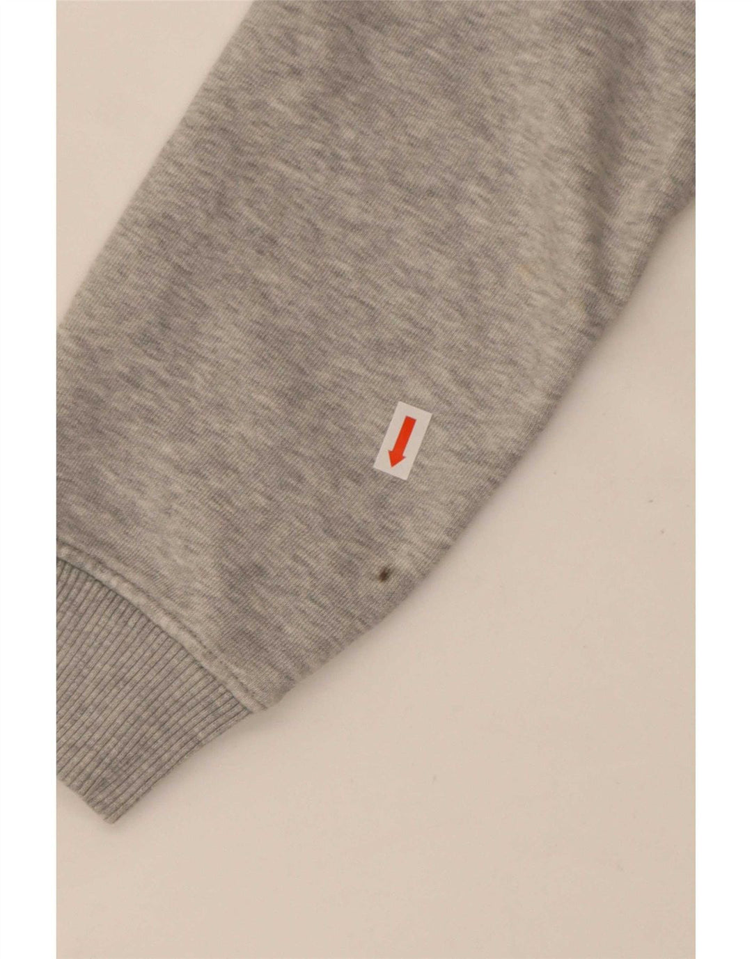 Tommy Hilfiger Donna Crop Oversize Felpa Maglione UK 10 Piccolo Grigio