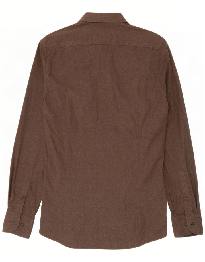 Camicia Uomo Massimo Dutti Piccola Marrone Cotone