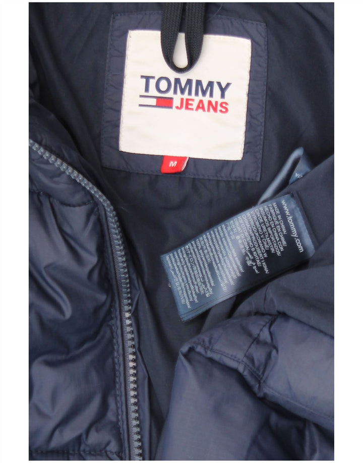 Giacca imbottita da donna Tommy Hilfiger UK 14 media blu navy in poliammide