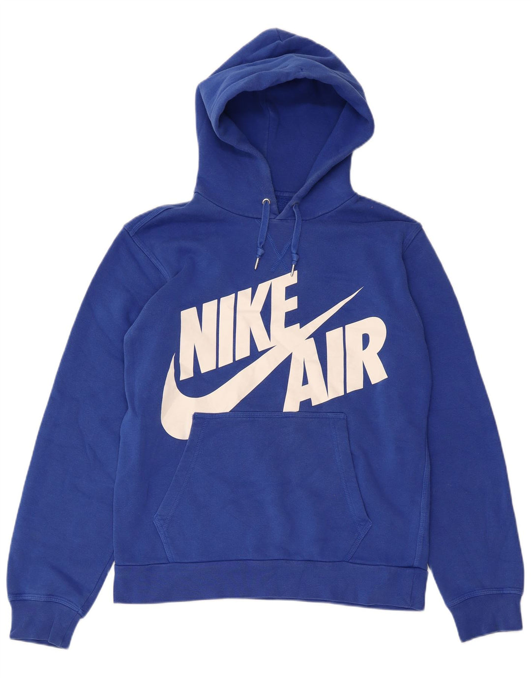Felpa con cappuccio NIKE Air Graphic da uomo in cotone blu medio