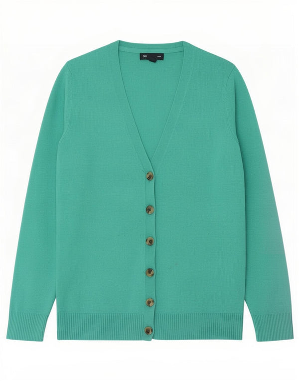 Maglione cardigan da donna Gap UK 10 piccolo cotone verde