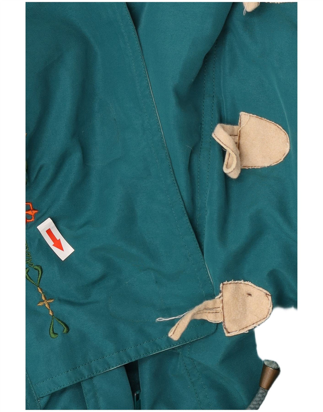 Giacca imbottita con cappuccio da donna vintage UK 18 XL Blu Poliestere